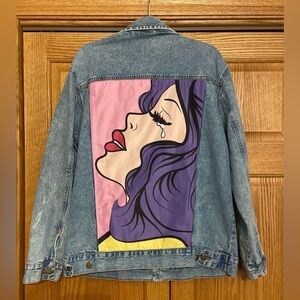 Chemistry Womens Pop culture Jean Jacket A Woman In Tears Denim XL